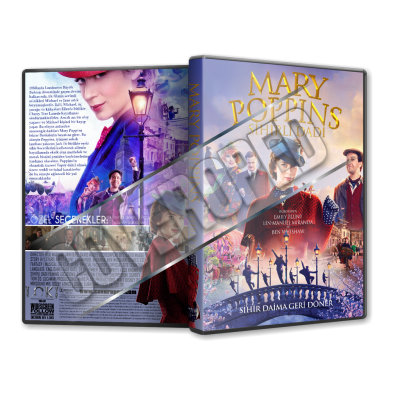 Mary Poppins Sihirli Dadı - 2018 Türkçe dvd Cover Tasarımı